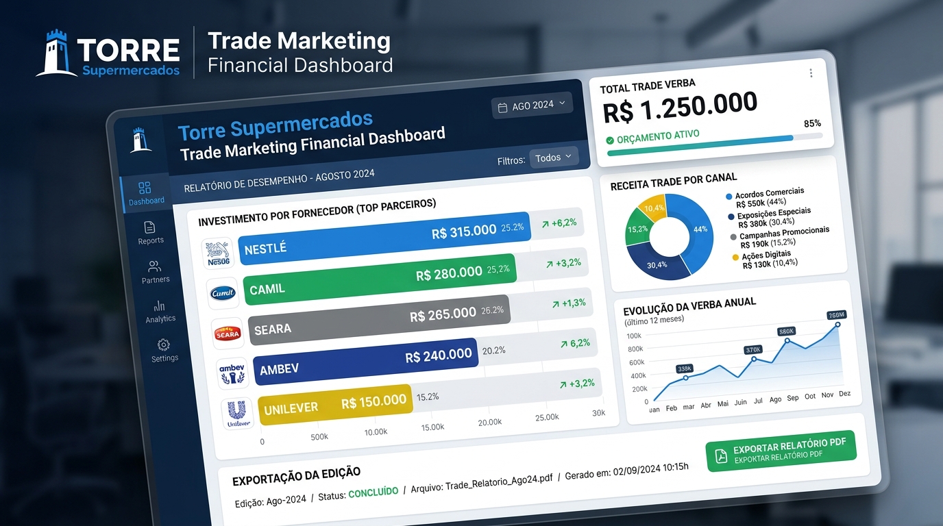 Painel Trade Marketing Torre